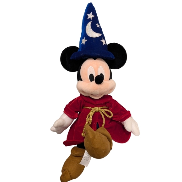 Disney Other - Mickey Mouse Fantasia Sorcerer Plush 24" Disney Toy Collectible